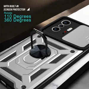 RING CAMERA Kryt s držiakom pre Xiaomi 11T / 11T Pro strieborný