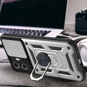 RING CAMERA Kryt s držiakom pre Xiaomi 11T / 11T Pro strieborný