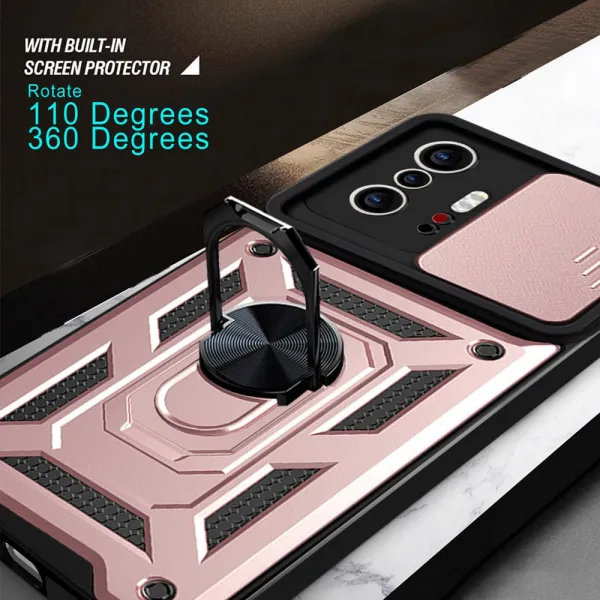 RING CAMERA Kryt s držiakom pre Xiaomi 11T / 11T Pro ružový