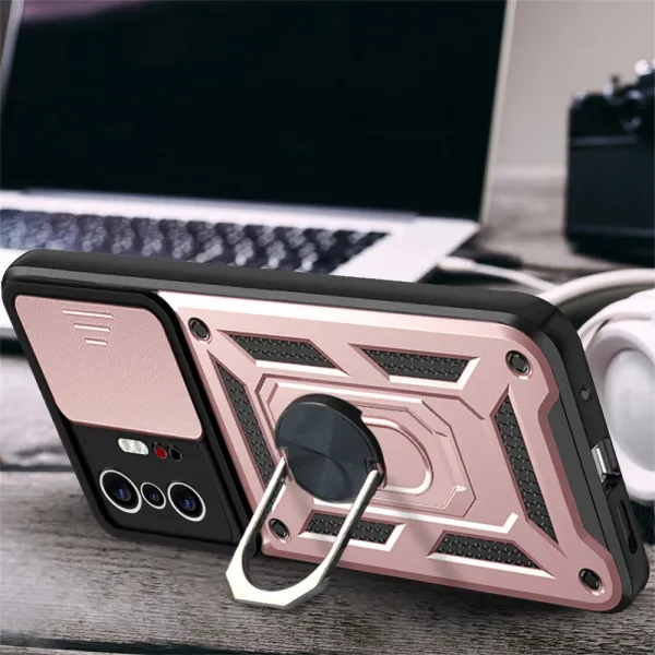 RING CAMERA Kryt s držiakom pre Xiaomi 11T / 11T Pro ružový