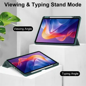 CRYSTAL Zaklápacie puzdro Xiaomi Redmi Pad 2 tmavozelené