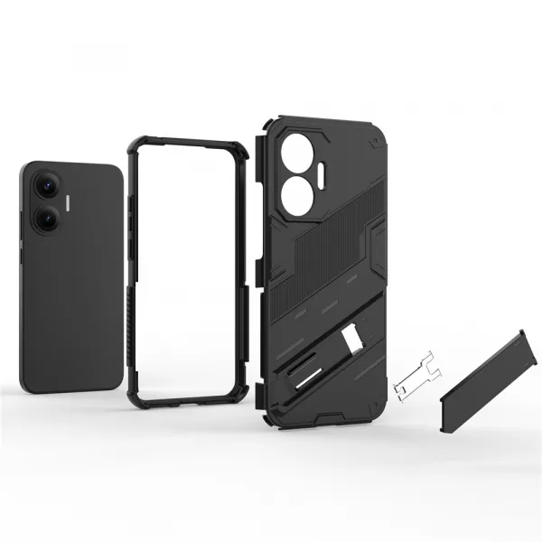 BIB Ochranný obal so stojanom pre Xiaomi Poco F7 modrý