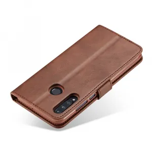 IMEEKE Peňaženkový obal Huawei P30 Lite tmavohnedý