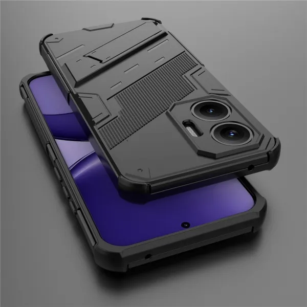 BIB Ochranný obal so stojanom pre Xiaomi Poco F7 čierny