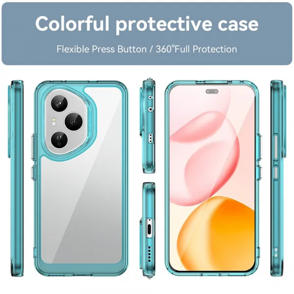CRYSTAL Ochranný obal pre Honor 400 Pro 5G tyrkysový