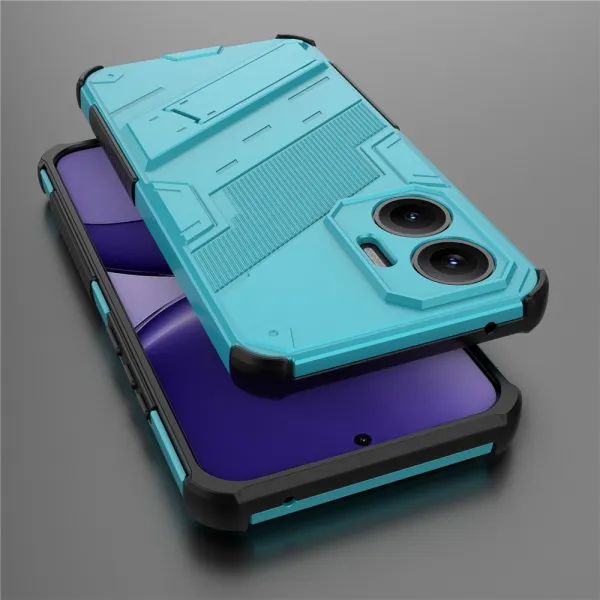 BIB Ochranný obal so stojanom pre Xiaomi Poco F7 modrý