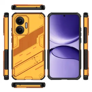 BIB Ochranný obal so stojanom pre Xiaomi Poco F7 oranžový