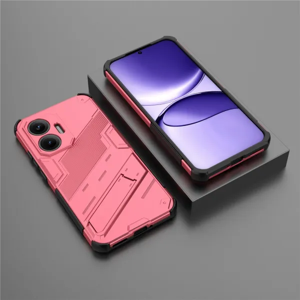 BIB Ochranný obal so stojanom pre Xiaomi Poco F7 ružový