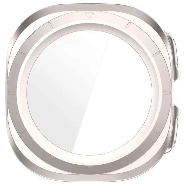 PC FULL COVER Plastový kryt so sklom pre Samsung Galaxy Watch Ultra / Watch Ultra 2025 STARLIGHT
