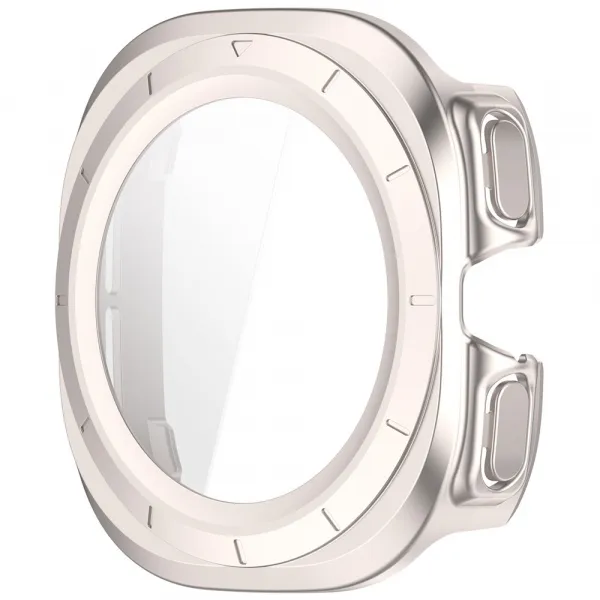 PC FULL COVER Plastový kryt so sklom pre Samsung Galaxy Watch Ultra / Watch Ultra 2025 STARLIGHT