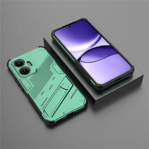 BIB Ochranný obal so stojanom pre Xiaomi Poco F7 zelený