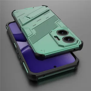 BIB Ochranný obal so stojanom pre Xiaomi Poco F7 zelený