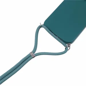 PROTEMIO ROPE Kryt so šnúrkou Apple iPhone 16 Pro tmavozelený