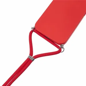 PROTEMIO ROPE Kryt so šnúrkou Apple iPhone 16 Pro červený