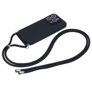 PROTEMIO ROPE Kryt so šnúrkou Apple iPhone 16 Pro čierny
