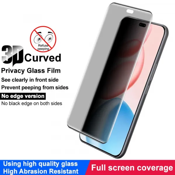 IMAK 3D PRIVACY Tvrdené ochranné sklo pre Honor 400 Pro 5G