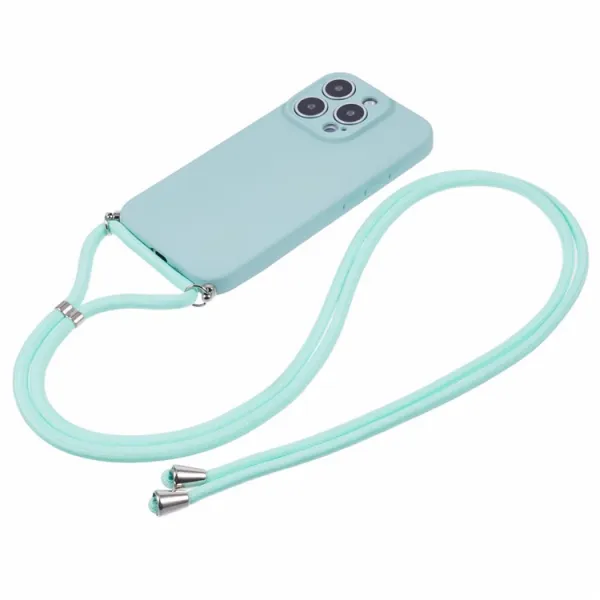 PROTEMIO ROPE Kryt so šnúrkou Apple iPhone 16 Pro mentolový
