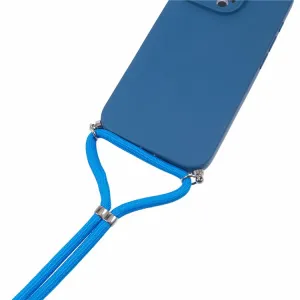 PROTEMIO ROPE Kryt so šnúrkou Apple iPhone 16 Pro tmavomodrý