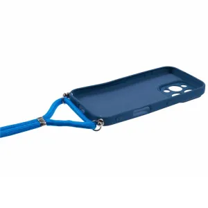 PROTEMIO ROPE Kryt so šnúrkou Apple iPhone 16 Pro tmavomodrý