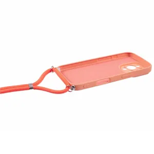 PROTEMIO ROPE Kryt so šnúrkou Apple iPhone 16 Pro oranžový