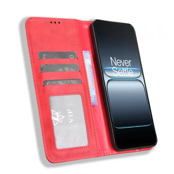 BUSINESS Peňaženkové puzdro pre OnePlus Nord 5 5G červené