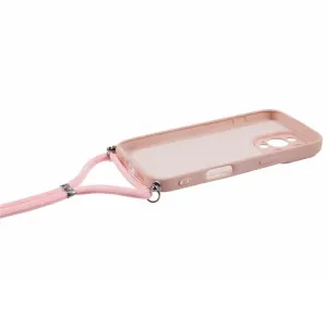 PROTEMIO ROPE Kryt so šnúrkou Apple iPhone 16 Pro svetloružový