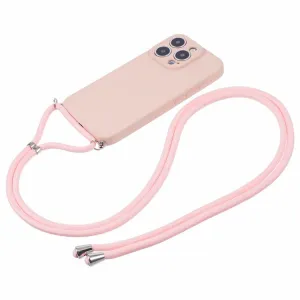 PROTEMIO ROPE Kryt so šnúrkou Apple iPhone 16 Pro svetloružový
