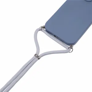 PROTEMIO ROPE Kryt so šnúrkou Apple iPhone 16 Pro modro-šedý