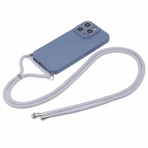 PROTEMIO ROPE Kryt so šnúrkou Apple iPhone 16 Pro modro-šedý