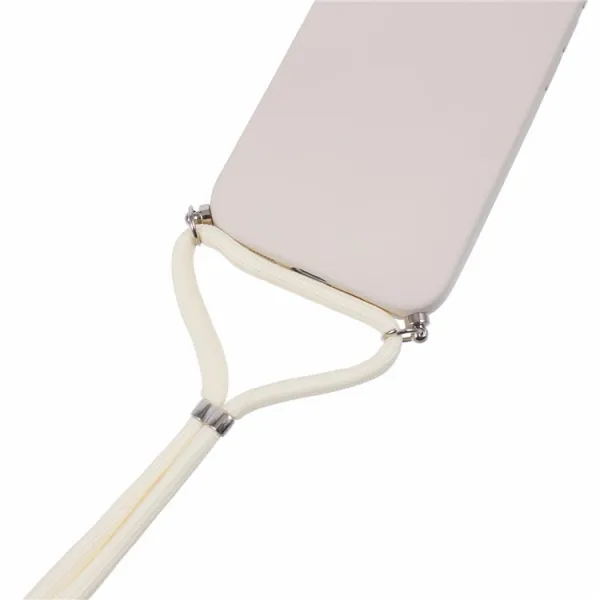 PROTEMIO ROPE Kryt so šnúrkou Apple iPhone 16 Pro béžový