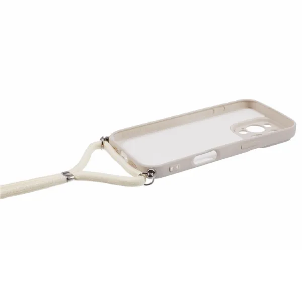 PROTEMIO ROPE Kryt so šnúrkou Apple iPhone 16 Pro béžový