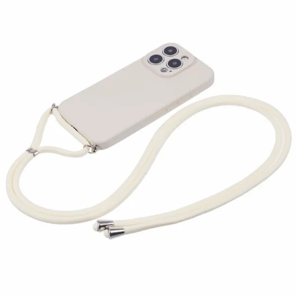 PROTEMIO ROPE Kryt so šnúrkou Apple iPhone 16 Pro béžový