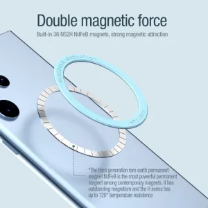 NILLKIN SNAPLINK AIR Magnetický krúžok na mobil fialový