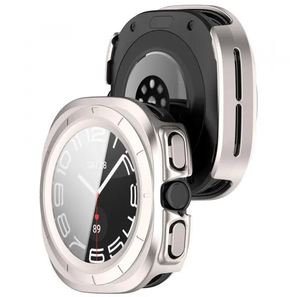 PC FULL COVER Plastový kryt so sklom pre Samsung Galaxy Watch Ultra / Watch Ultra 2025 STARLIGHT