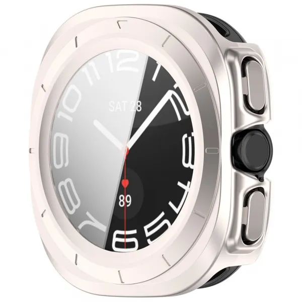 PC FULL COVER Plastový kryt so sklom pre Samsung Galaxy Watch Ultra / Watch Ultra 2025 STARLIGHT