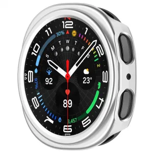PC HALF COVER Plastový kryt Samsung Galaxy Watch8 40mm strieborný