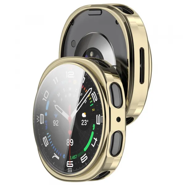 TPU FULL COVER Kryt pre Samsung Galaxy Watch8 44mm zlatý