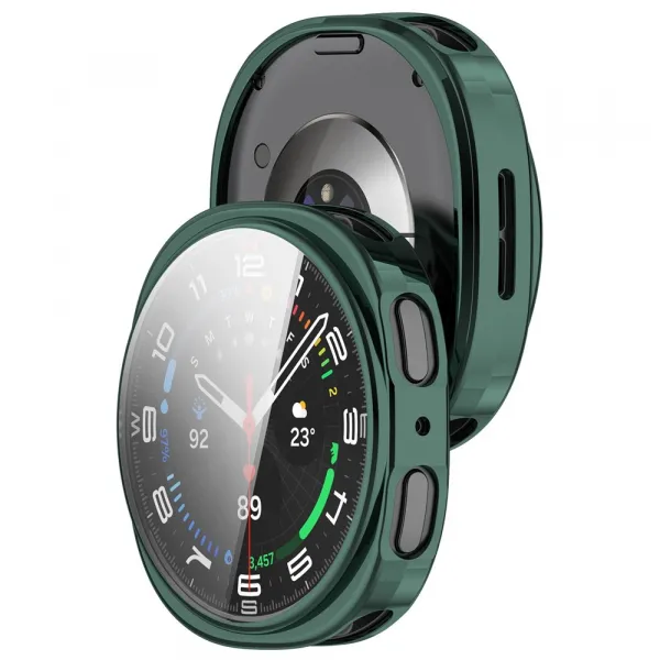 TPU FULL COVER Kryt pre Samsung Galaxy Watch8 44mm zelený
