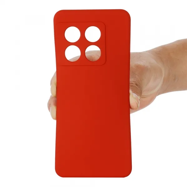 RUBBER Ochranný obal pre OnePlus 10 Pro 5G červený