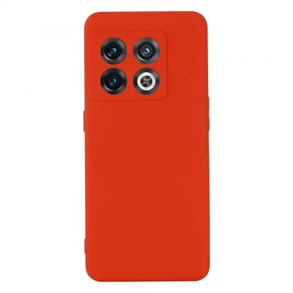 RUBBER Ochranný obal pre OnePlus 10 Pro 5G červený