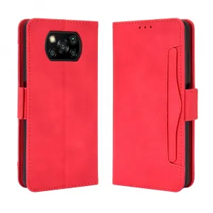 SLOT Peňaženkový obal pre Xiaomi Poco X3 NFC / X3 Pro červený