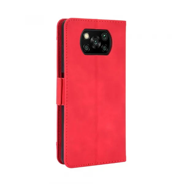 SLOT Peňaženkový obal pre Xiaomi Poco X3 NFC / X3 Pro červený