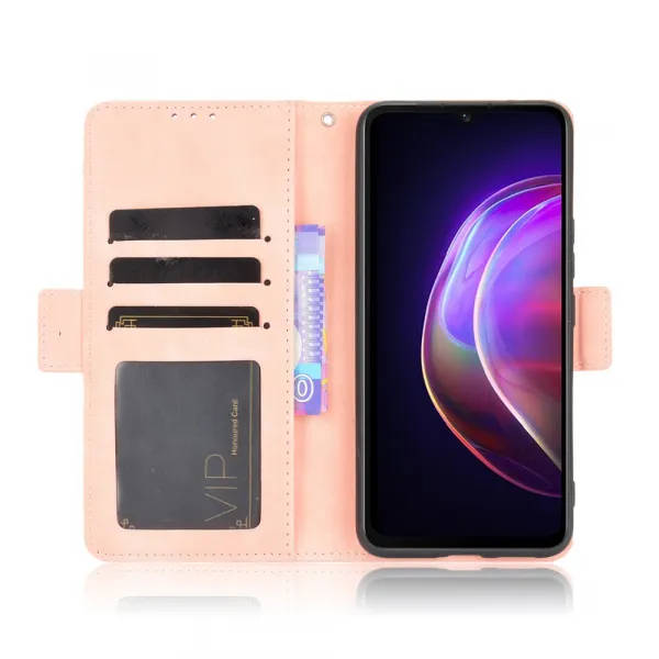 SLOT Peňaženkový obal pre Vivo V21 5G ružový