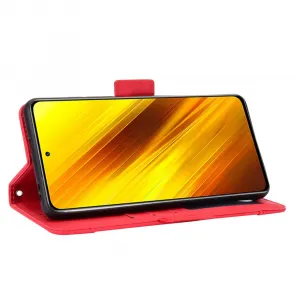 SLOT Peňaženkový obal pre Xiaomi Poco X3 NFC / X3 Pro červený