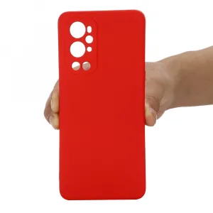 RUBBER Ochranný obal pre OnePlus 9 Pro červený