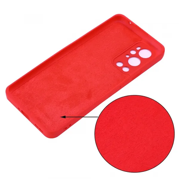 RUBBER Ochranný obal pre OnePlus 9 Pro červený