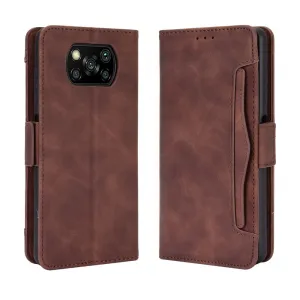 SLOT Peňaženkový obal pre Xiaomi Poco X3 NFC / X3 Pro hnedý