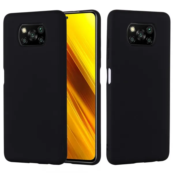 RUBBER Ochranný obal pre Xiaomi Poco X3 NFC / X3 Pro čierny