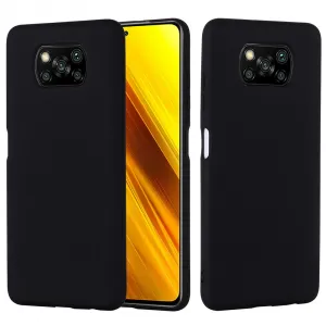 RUBBER Ochranný obal pre Xiaomi Poco X3 NFC / X3 Pro čierny