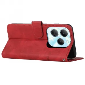 STITCHED Peňaženkový kryt pre Infinix Hot 40 / Hot 40 Pro červený
